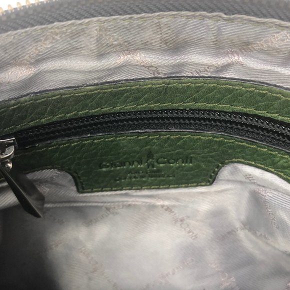 GIANNI CONTI Green Leather Crossbody Handbag - Picture 13 of 13
